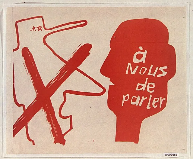 En 1968, les étudiants remettent en cause la société traditionnelle, ici symbolisée par de Gaulle